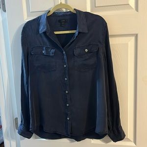 J. Crew silk button down shirt